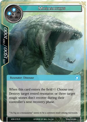 Mosasaurus (ADK-076) [Advent of the Demon King] | Jomio and Rueliete's Cards and Comics