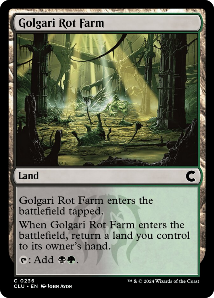 Golgari Rot Farm [Ravnica: Clue Edition] | Jomio and Rueliete's Cards and Comics
