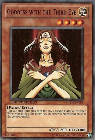 Goddess with the Third Eye [GLD4-EN004] Common | Jomio and Rueliete's Cards and Comics