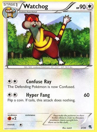 Watchog (2/30) [Black & White: Trainer Kit - Zoroark] | Jomio and Rueliete's Cards and Comics