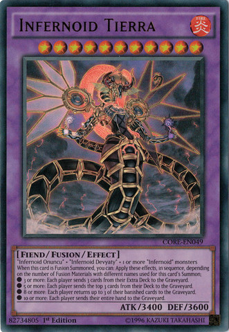 Infernoid Tierra [CORE-EN049] Ultra Rare | Jomio and Rueliete's Cards and Comics