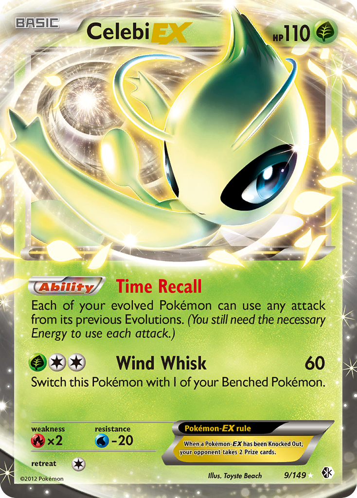 Celebi EX (9/149) [Black & White: Boundaries Crossed] | Jomio and Rueliete's Cards and Comics