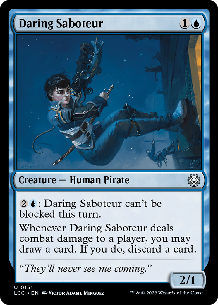 Daring Saboteur [The Lost Caverns of Ixalan Commander] | Jomio and Rueliete's Cards and Comics