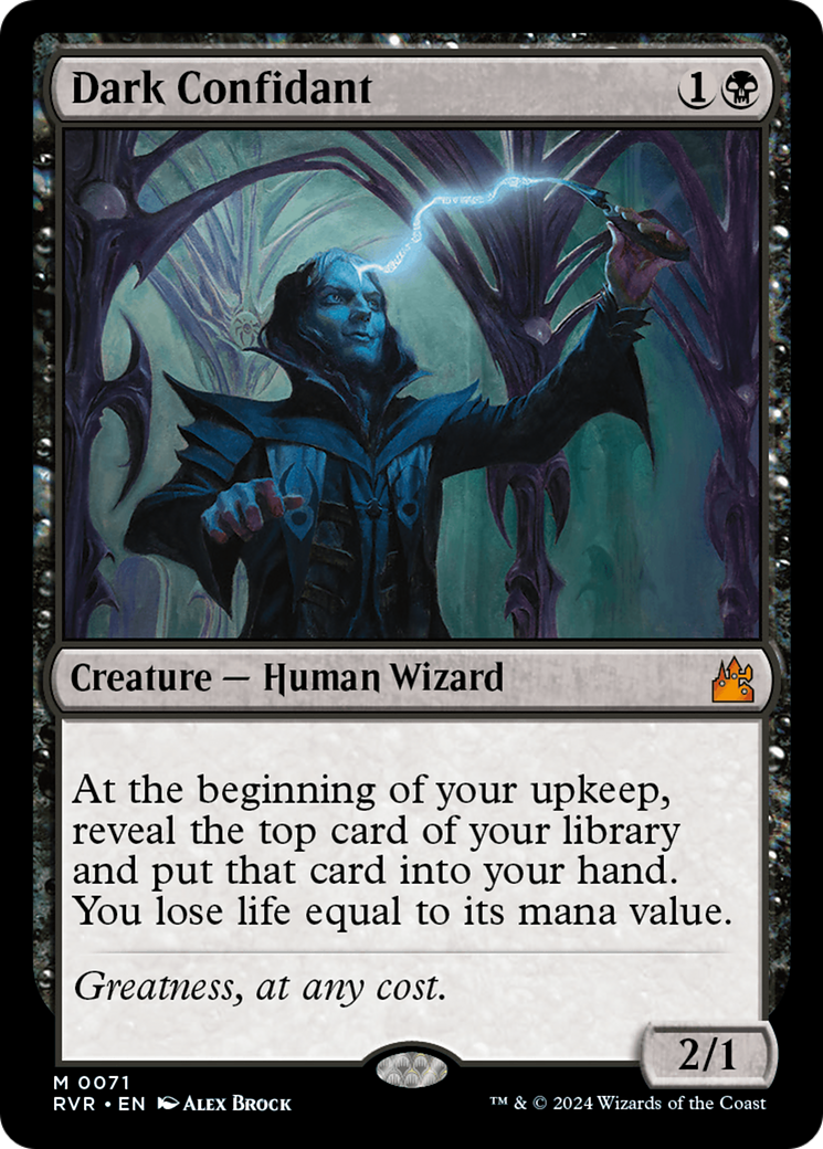 Dark Confidant [Ravnica Remastered] | Jomio and Rueliete's Cards and Comics
