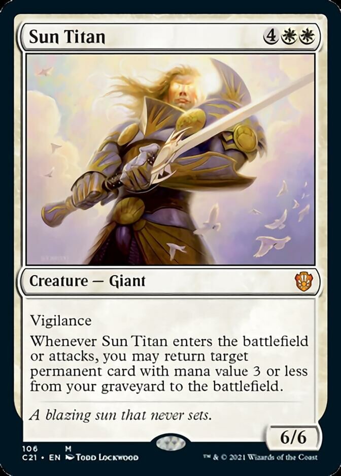 Sun Titan [Commander 2021] | Jomio and Rueliete's Cards and Comics