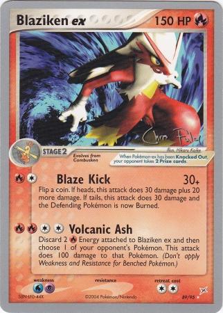 Blaziken ex (89/95) (Blaziken Tech - Chris Fulop) [World Championships 2004] | Jomio and Rueliete's Cards and Comics