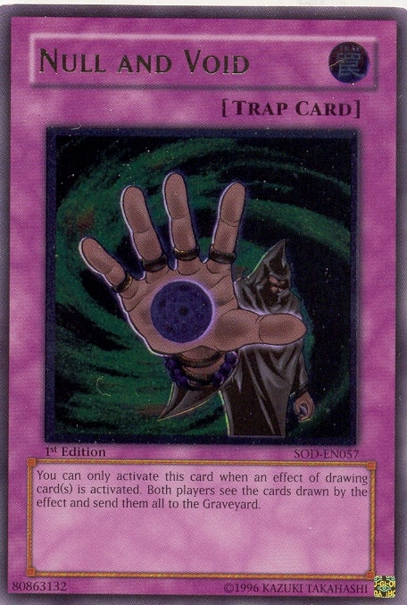 Null and Void (UTR) [SOD-EN057] Ultimate Rare | Jomio and Rueliete's Cards and Comics