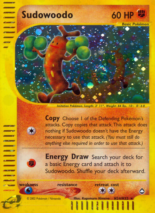 Sudowoodo (H24/H32) [Aquapolis] | Jomio and Rueliete's Cards and Comics