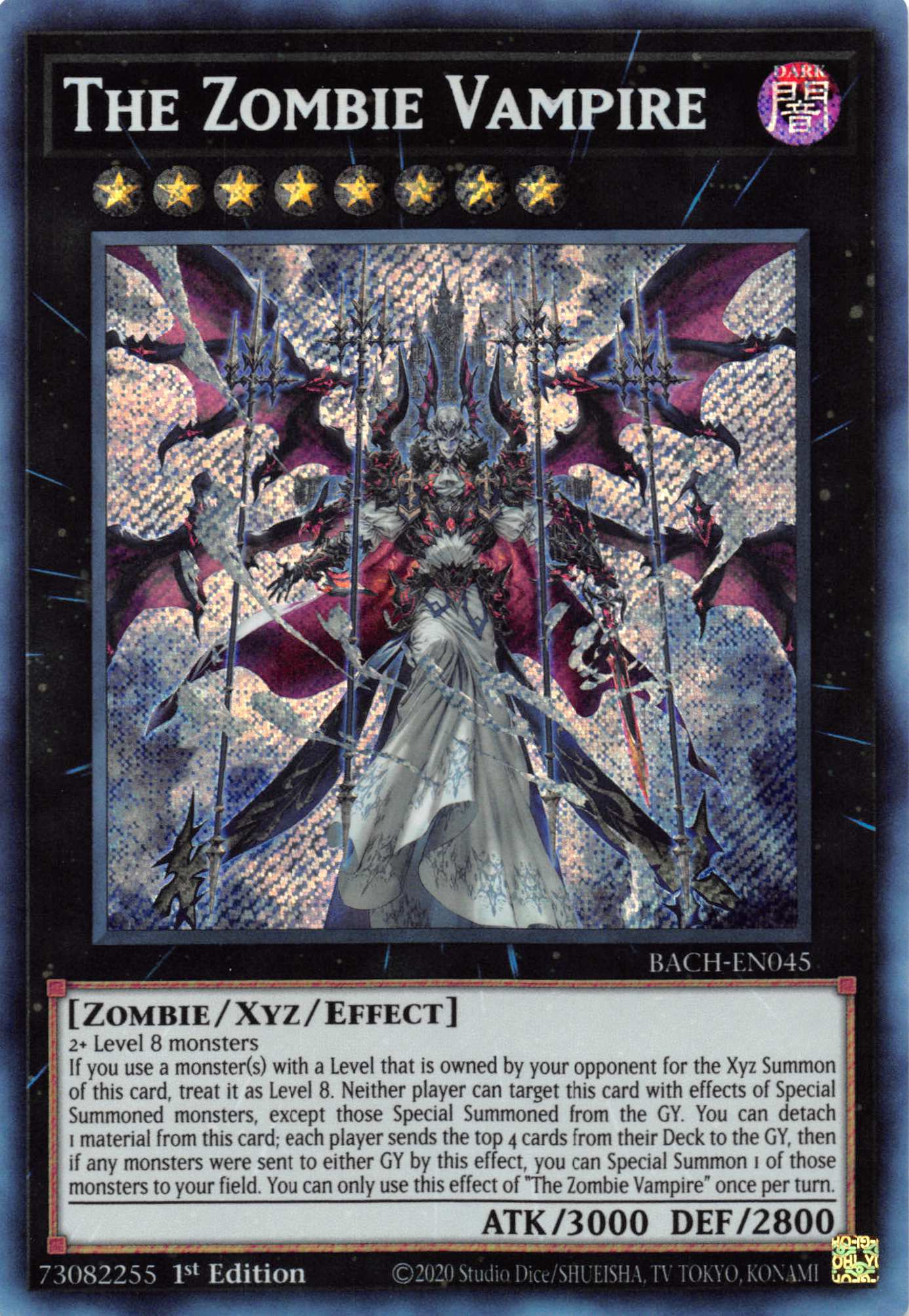 The Zombie Vampire [BACH-EN045] Secret Rare | Jomio and Rueliete's Cards and Comics