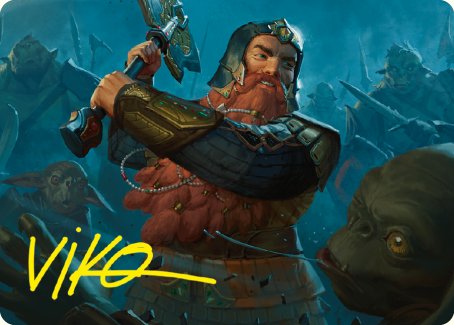 Gimli, Counter of Kills Art Card (10/81) [The Lord of the Rings: Tales of Middle-earth Art Series] | Jomio and Rueliete's Cards and Comics