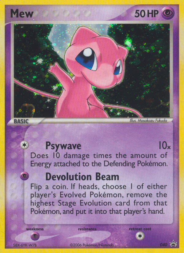 Mew (040) [Nintendo: Black Star Promos] | Jomio and Rueliete's Cards and Comics