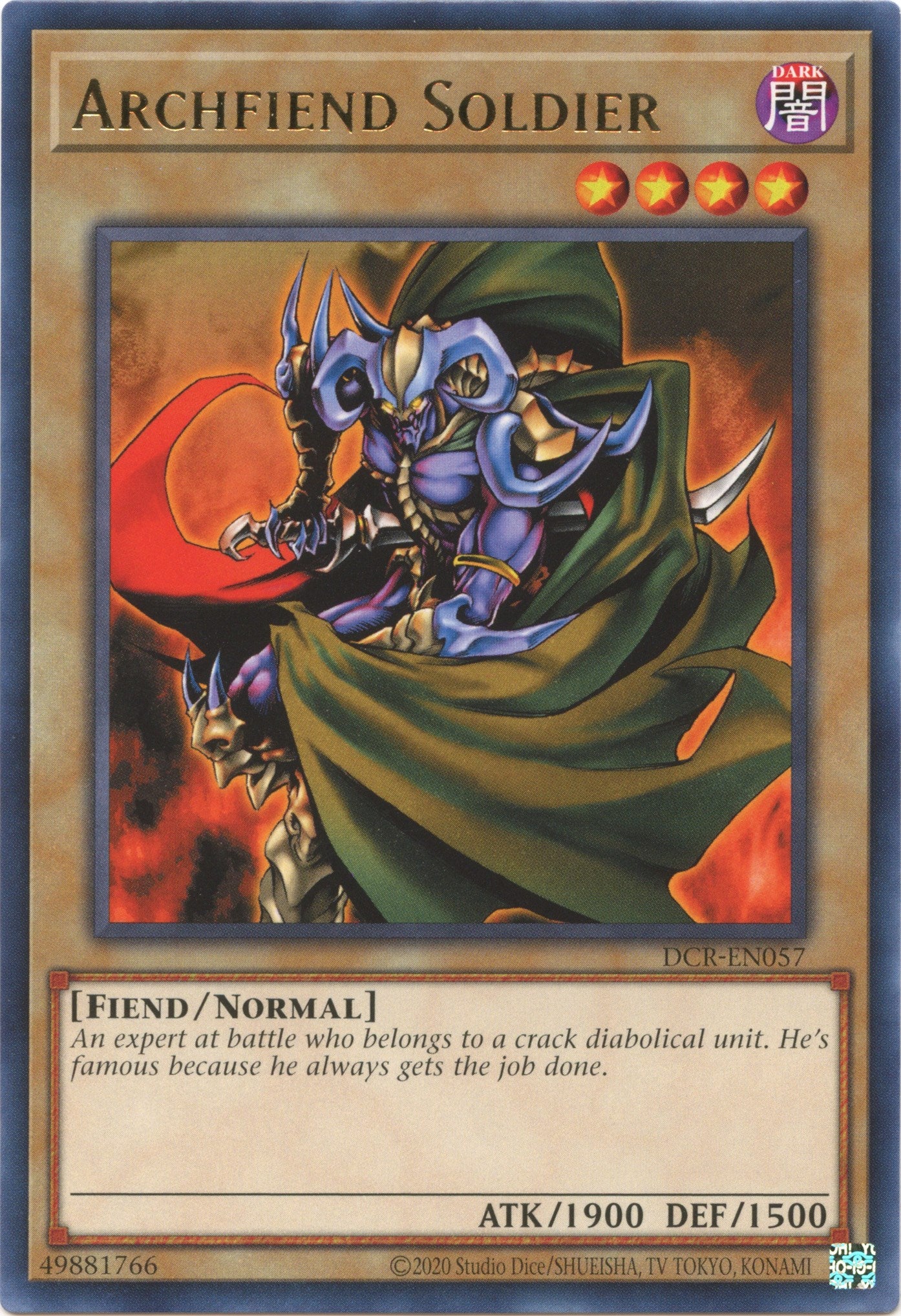 Archfiend Soldier (25th Anniversary) [DCR-EN057] Rare | Jomio and Rueliete's Cards and Comics