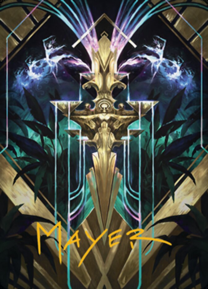 Halo Fountain Art Card (Gold-Stamped Signature) [Streets of New Capenna Art Series] | Jomio and Rueliete's Cards and Comics