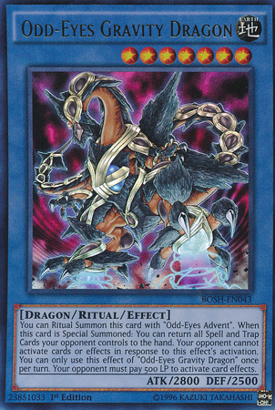 Odd-Eyes Gravity Dragon [BOSH-EN043] Ultra Rare | Jomio and Rueliete's Cards and Comics