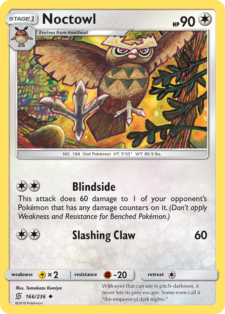 Noctowl (166/236) [Sun & Moon: Unified Minds] | Jomio and Rueliete's Cards and Comics