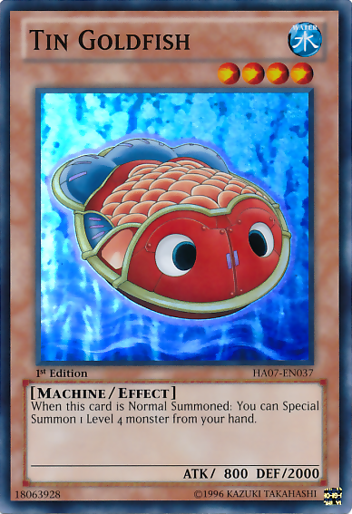 Tin Goldfish [HA07-EN037] Super Rare | Jomio and Rueliete's Cards and Comics