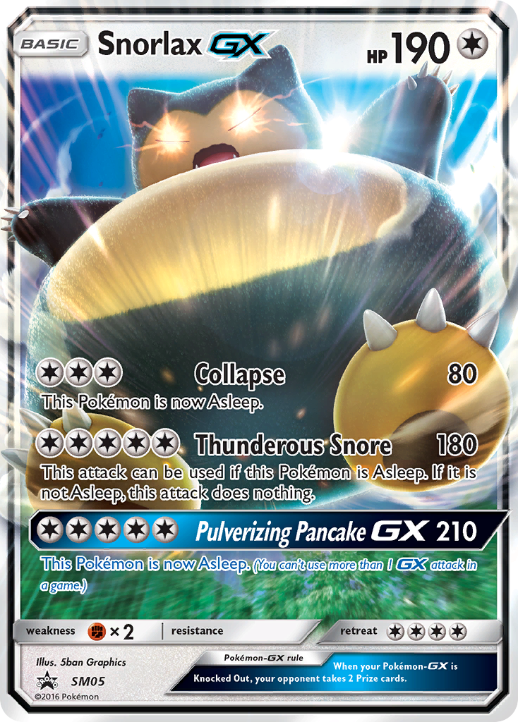 Snorlax GX (SM05) [Sun & Moon: Black Star Promos] | Jomio and Rueliete's Cards and Comics