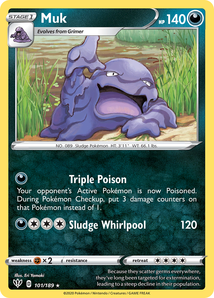 Muk (101/189) [Sword & Shield: Darkness Ablaze] | Jomio and Rueliete's Cards and Comics