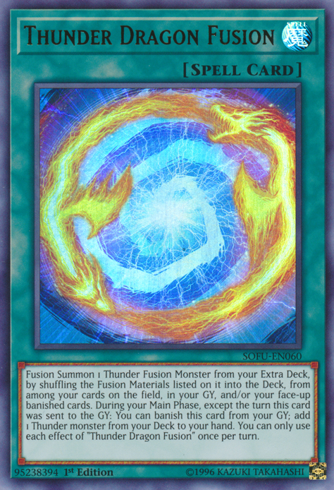 Thunder Dragon Fusion [SOFU-EN060] Ultra Rare | Jomio and Rueliete's Cards and Comics