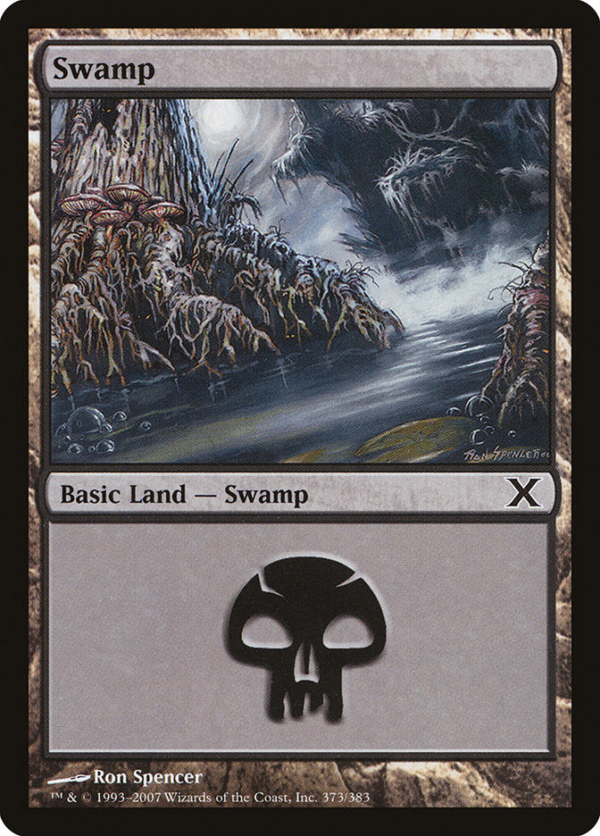 Swamp (373) [Tenth Edition] | Jomio and Rueliete's Cards and Comics