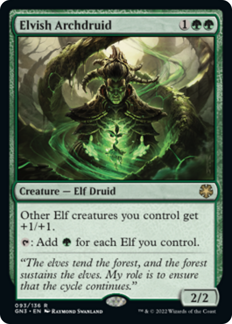Elvish Archdruid [Game Night: Free-for-All] | Jomio and Rueliete's Cards and Comics