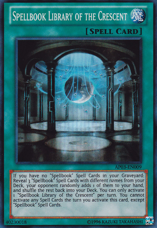 Spellbook Library of the Crescent [AP03-EN009] Super Rare | Jomio and Rueliete's Cards and Comics