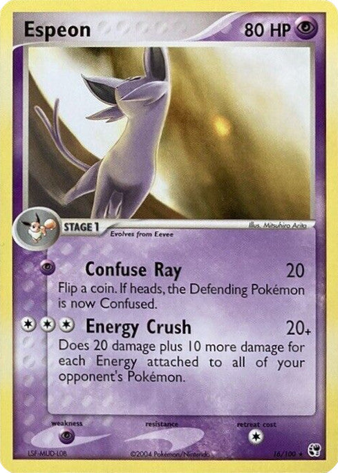 Espeon (16/100) [EX: Battle Stadium] | Jomio and Rueliete's Cards and Comics