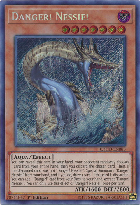 Danger! Nessie! [CYHO-EN083] Secret Rare | Jomio and Rueliete's Cards and Comics