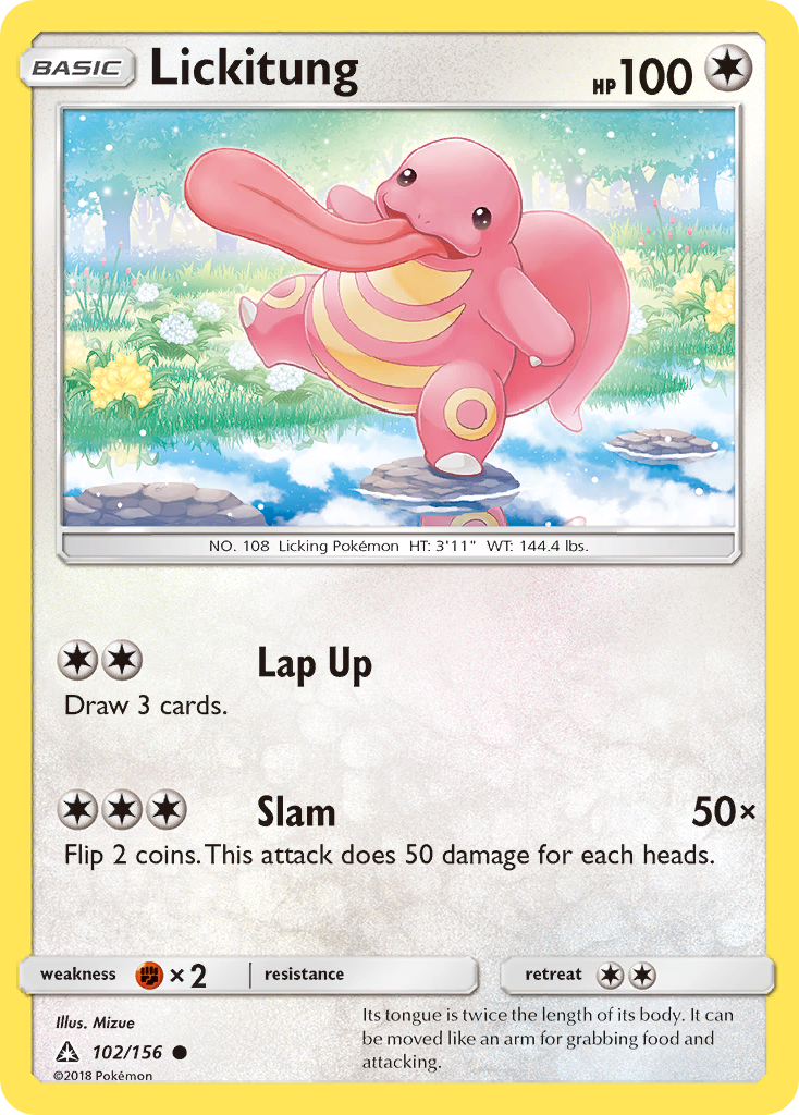 Lickitung (102/156) [Sun & Moon: Ultra Prism] | Jomio and Rueliete's Cards and Comics