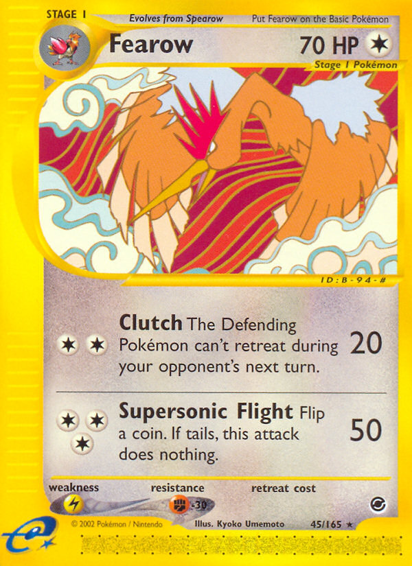 Fearow (45/165) [Expedition: Base Set] | Jomio and Rueliete's Cards and Comics