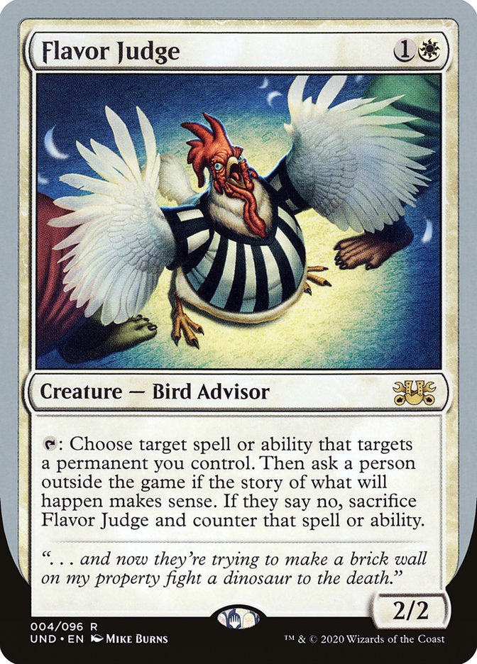 Flavor Judge [Unsanctioned] | Jomio and Rueliete's Cards and Comics
