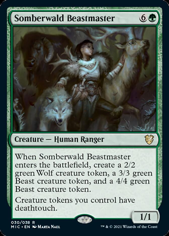 Somberwald Beastmaster [Innistrad: Midnight Hunt Commander] | Jomio and Rueliete's Cards and Comics