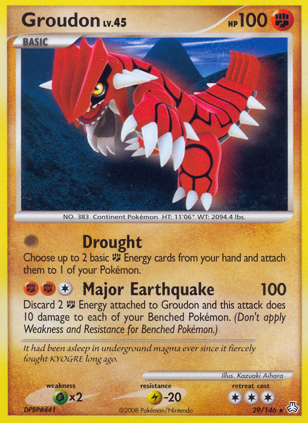 Groudon (29/146) [Diamond & Pearl: Legends Awakened] | Jomio and Rueliete's Cards and Comics