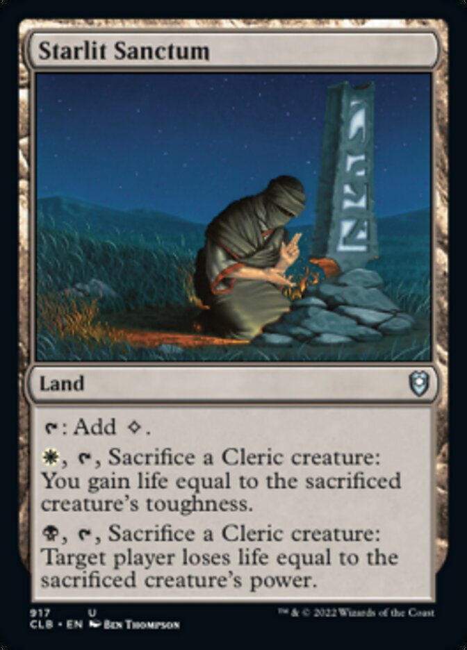 Starlit Sanctum [Commander Legends: Battle for Baldur's Gate] | Jomio and Rueliete's Cards and Comics