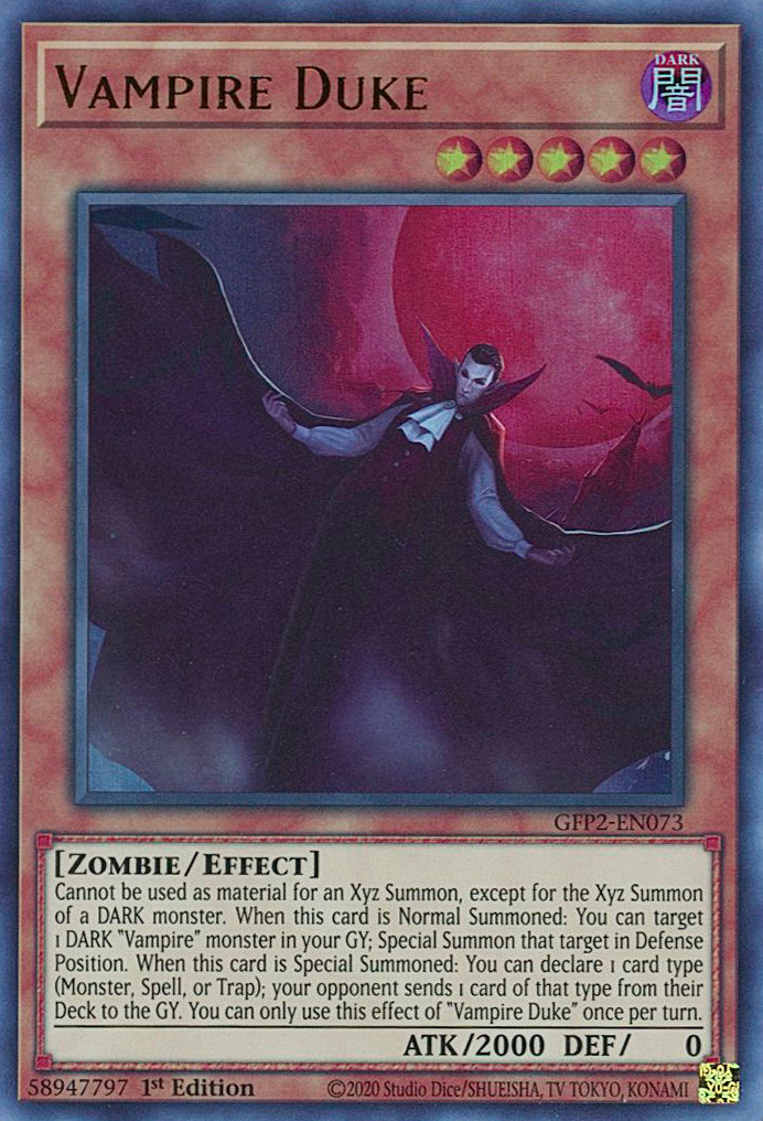 Vampire Duke [GFP2-EN073] Ultra Rare | Jomio and Rueliete's Cards and Comics