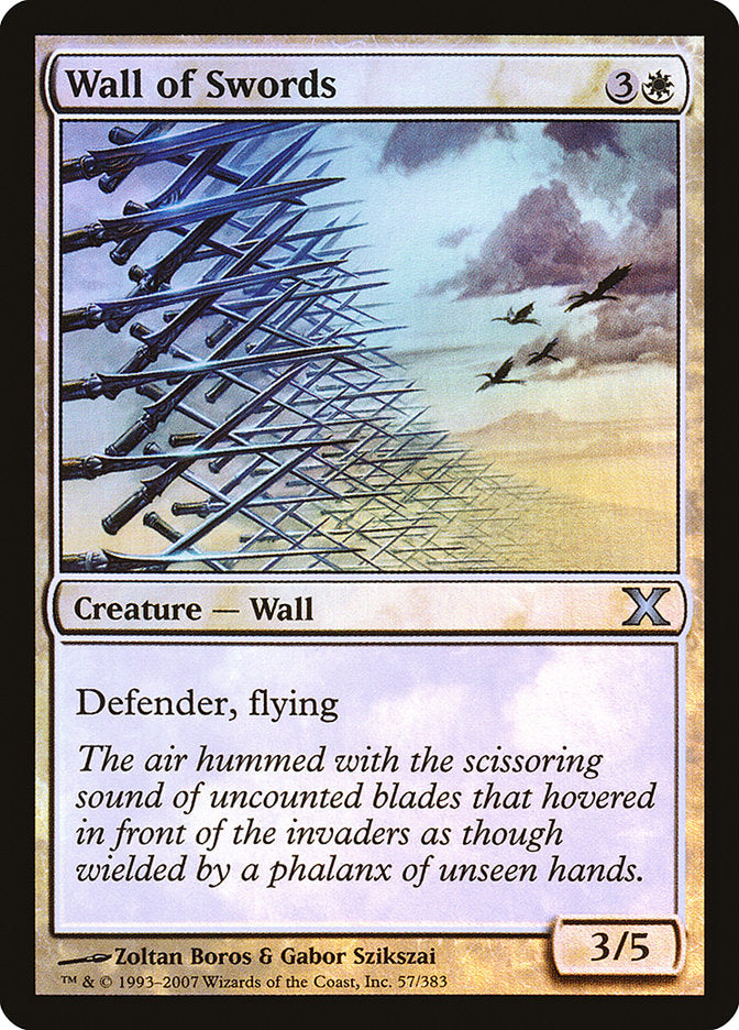 Wall of Swords (Premium Foil) [Tenth Edition] | Jomio and Rueliete's Cards and Comics