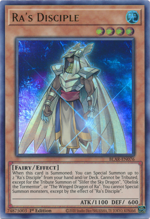 Ra's Disciple [BLAR-EN076] Ultra Rare | Jomio and Rueliete's Cards and Comics