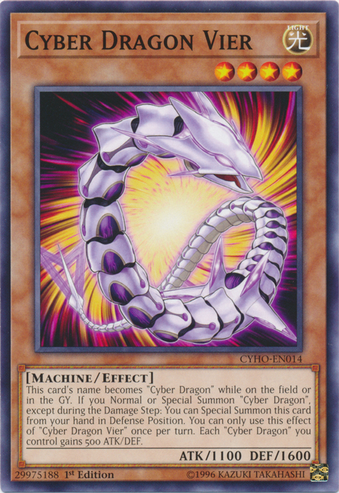 Cyber Dragon Vier [CYHO-EN014] Common | Jomio and Rueliete's Cards and Comics