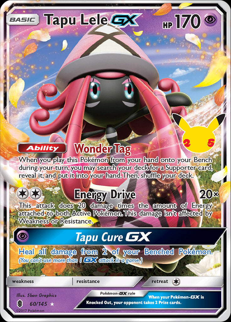 Tapu Lele GX (60/145) [Celebrations: 25th Anniversary - Classic Collection] | Jomio and Rueliete's Cards and Comics
