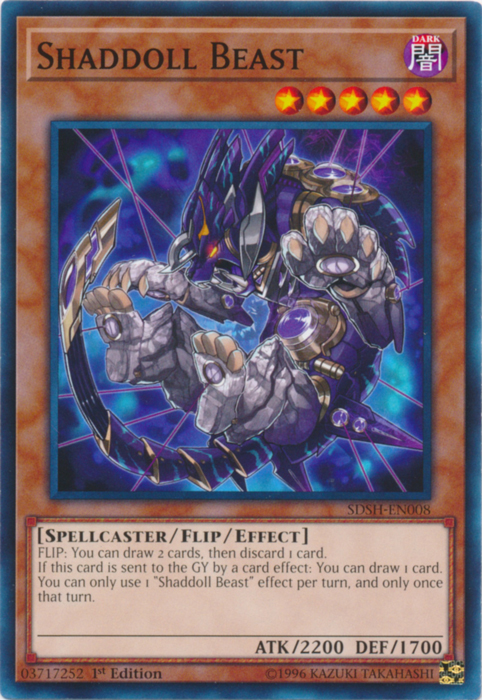 Shaddoll Beast [SDSH-EN008] Common | Jomio and Rueliete's Cards and Comics