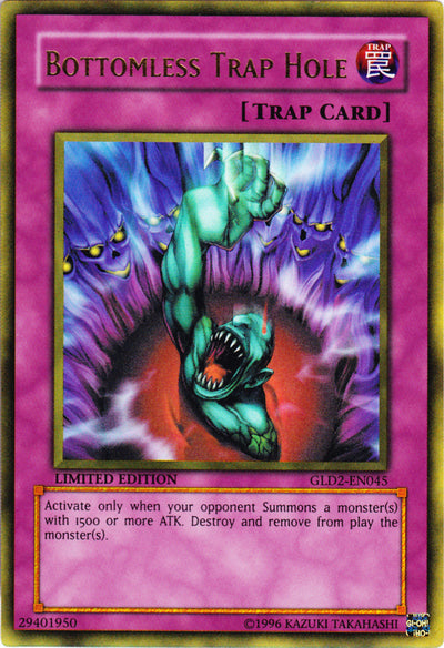 Bottomless Trap Hole [GLD2-EN045] Ultra Rare | Jomio and Rueliete's Cards and Comics