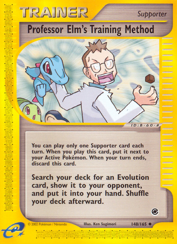 Professor Elm's Training Method (148/165) [Expedition: Base Set] | Jomio and Rueliete's Cards and Comics