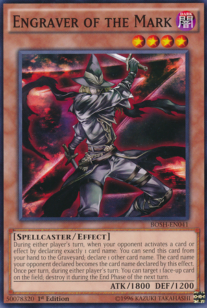 Engraver of the Mark [BOSH-EN041] Common | Jomio and Rueliete's Cards and Comics
