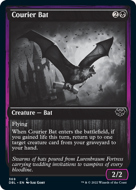 Courier Bat [Innistrad: Double Feature] | Jomio and Rueliete's Cards and Comics