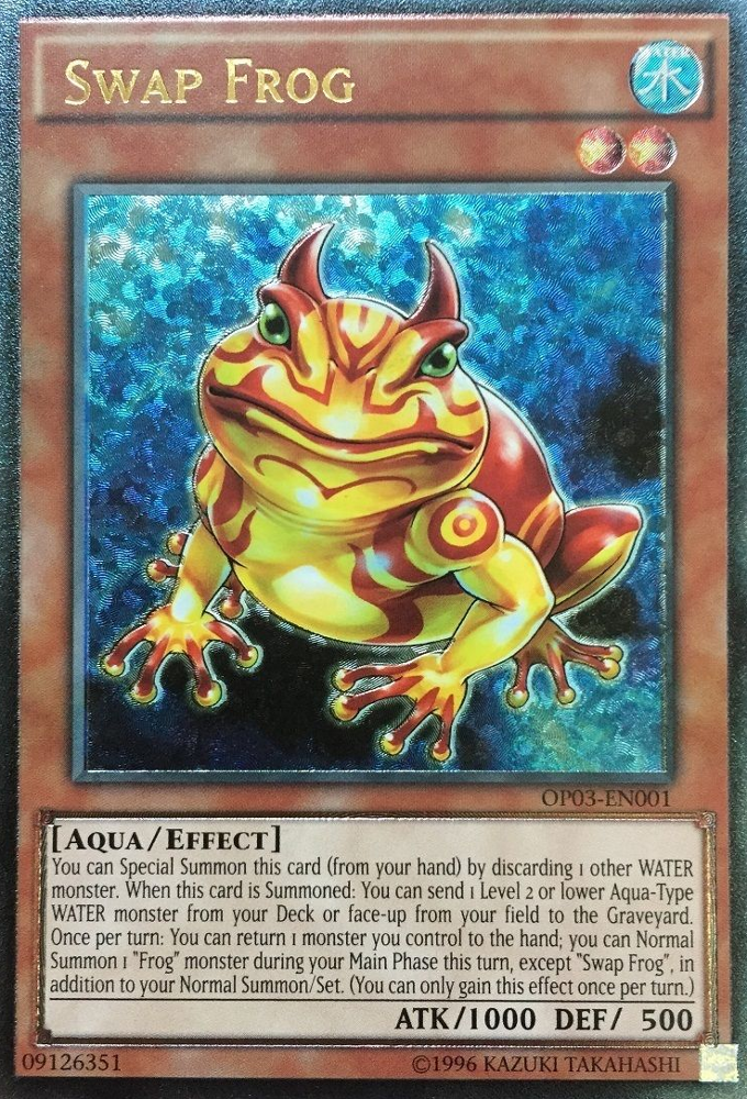 Swap Frog [OP03-EN001] Ultimate Rare | Jomio and Rueliete's Cards and Comics