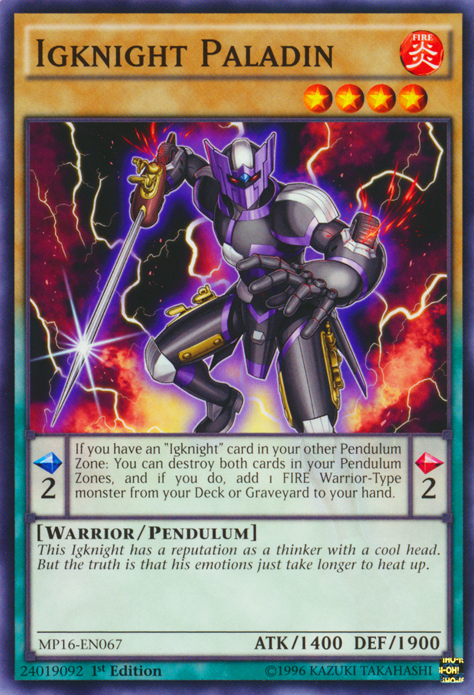 Igknight Paladin [MP16-EN067] Common | Jomio and Rueliete's Cards and Comics