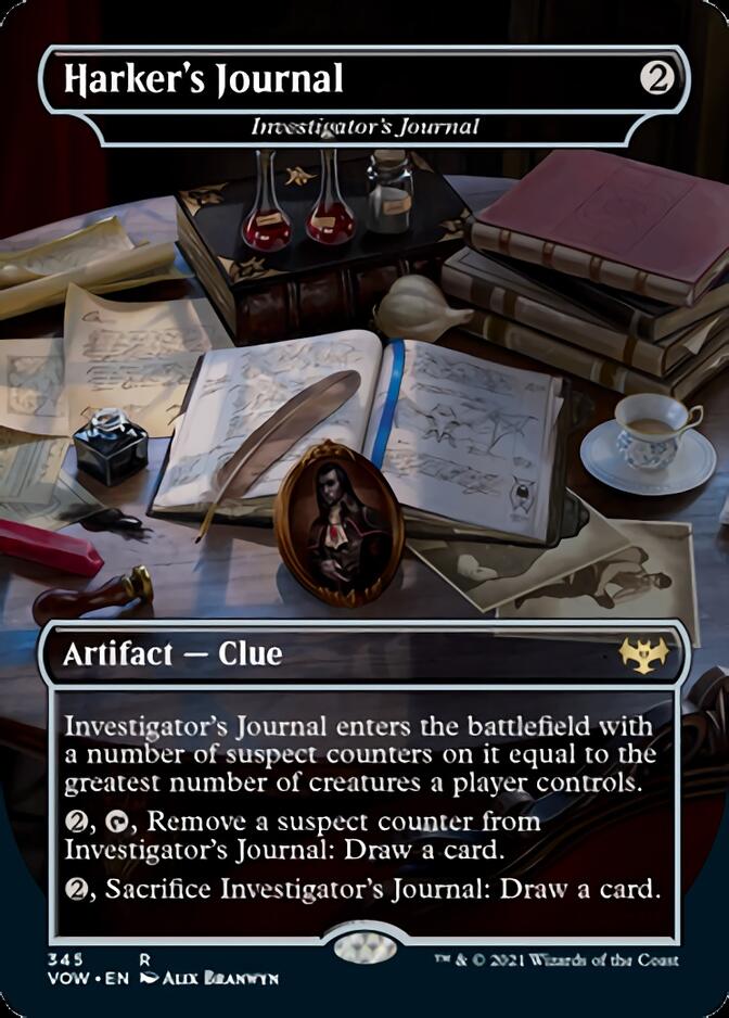 Investigator's Journal - Harker's Journal [Innistrad: Crimson Vow] | Jomio and Rueliete's Cards and Comics