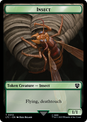 Elf Warrior // Insect Double Sided Token [The Lord of the Rings: Tales of Middle-Earth Commander Tokens] | Jomio and Rueliete's Cards and Comics