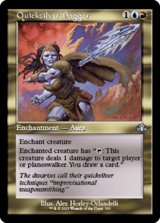 Quicksilver Dagger (Retro) [Dominaria Remastered] | Jomio and Rueliete's Cards and Comics