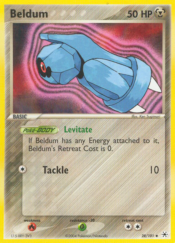 Beldum (28/101) [EX: Hidden Legends] | Jomio and Rueliete's Cards and Comics